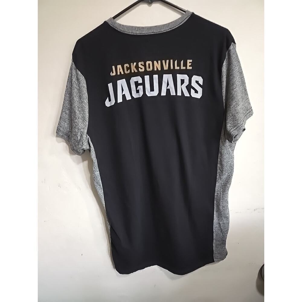 Jacksonville Jaguars Mens Large T Shirt NFL Football Logo Black Gray Team Appare - Picture 7 of 13